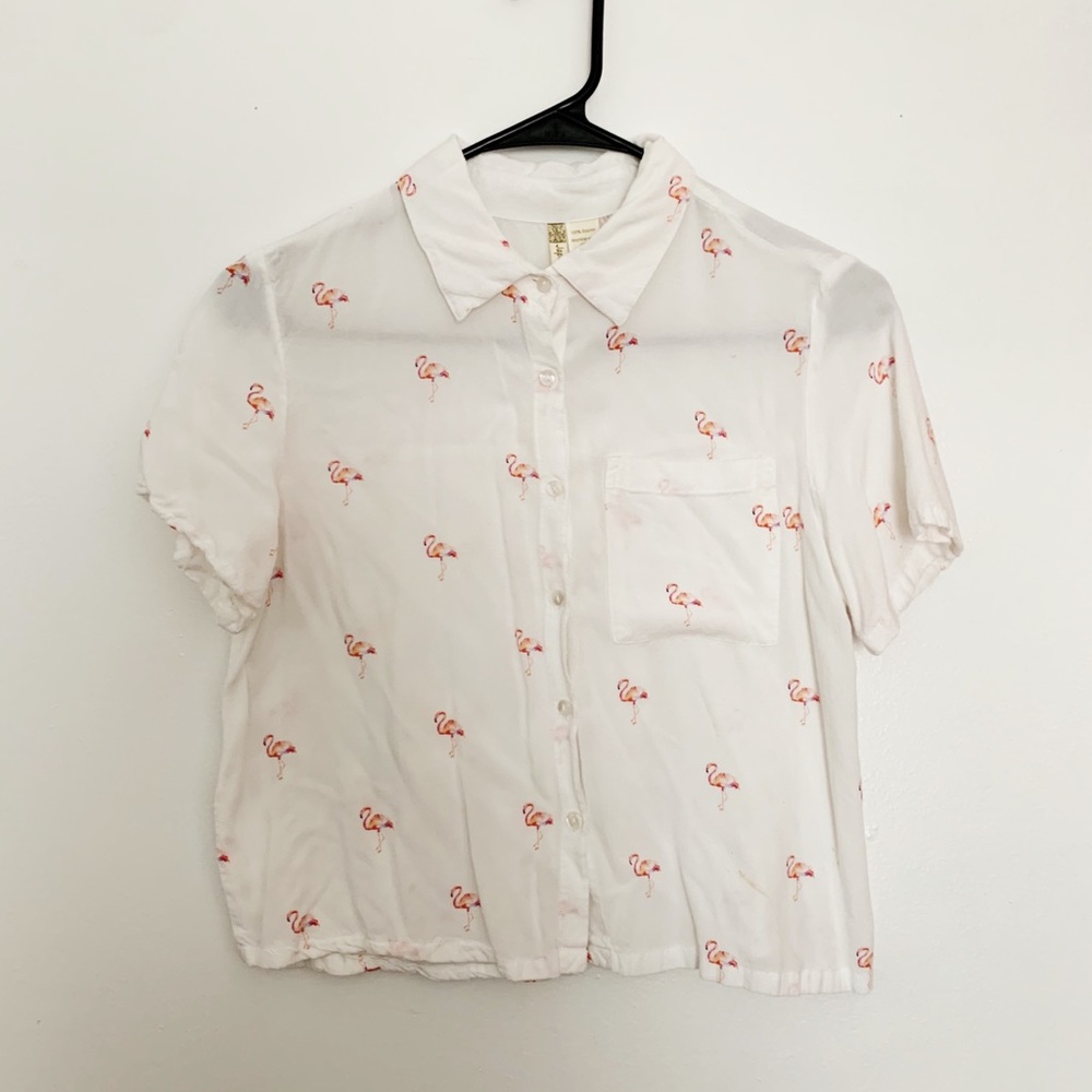 Japan flamingo top